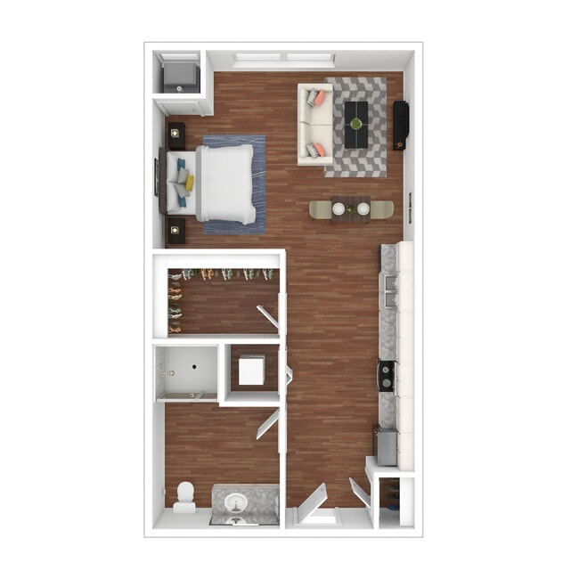 Plano de planta - Rivers Edge Apartments