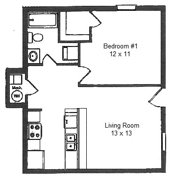 1BR/1BA - Talon I