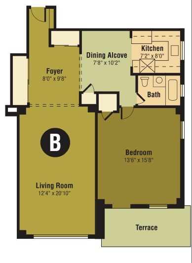 1HAB/1BA - Sussex Hall Apartments