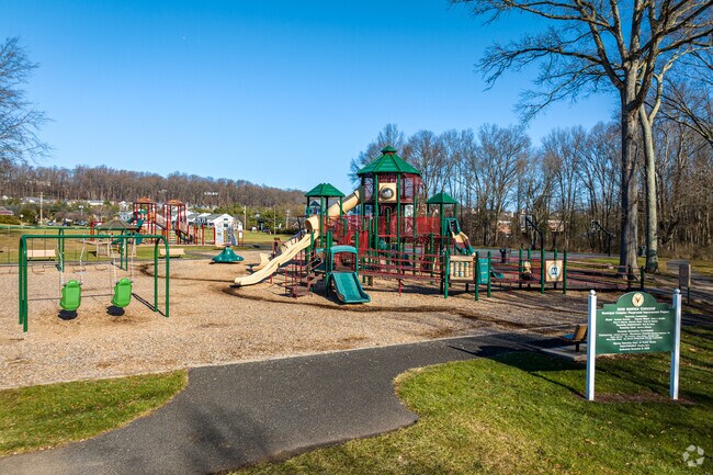 Warren Municipal Complex playground hosts summer concerts and family activities.