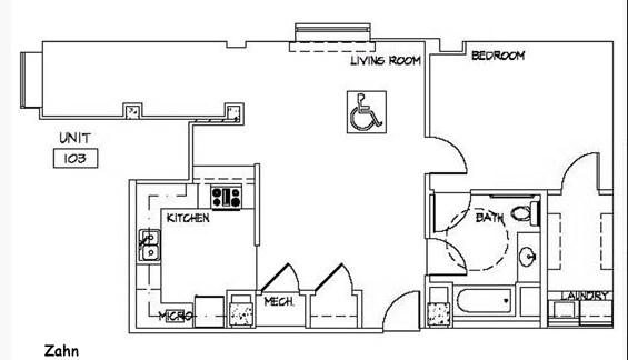 1HAB/1BA - Zahn Apartments