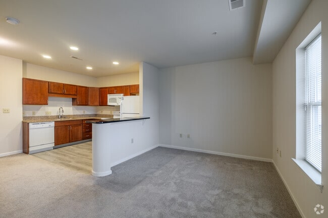Studio - 676SF - Kitchen and Living Space - Apartments at Richmond Square