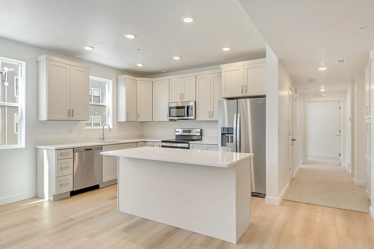 Kitchen with Large Island - 8355 S Sky Mirror Ln