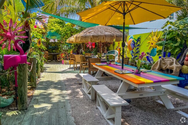 Sweet Sage Cafe has a colorful, fun vibe for dining or shopping.