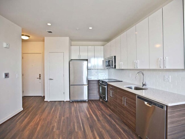 Kitchen from the Alloy Apartment at Fahrenheit - Fahrenheit Apartments