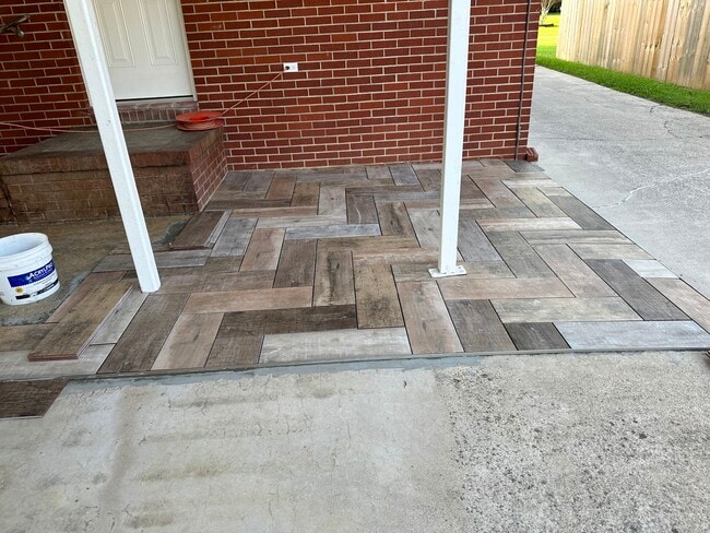 Floor of Covered Porch - 107 Idletime Dr