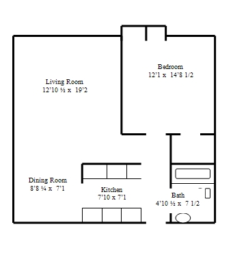 1BR/1BA - Oakland Square Apartments