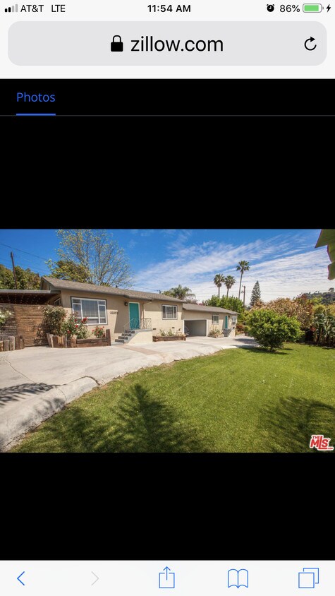 View of front door and front yard - 3339 1/2 Cazador St