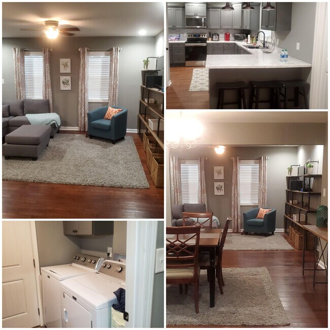 living room, dining, & kitchen - 4621 Brookhaven Rd