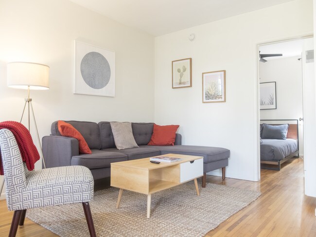 #1bedroom and living room - 740 California Ave