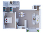 1 Bedroom Floor Plan A3