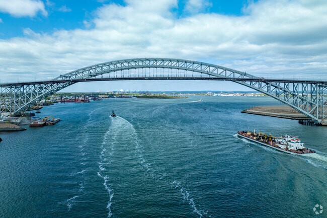 The Bayonne Bridge Over the Kill Van Kull Tidal Strait.