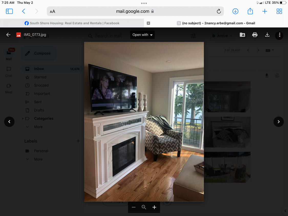 Living room with ocean view - 69 Avalon Ave