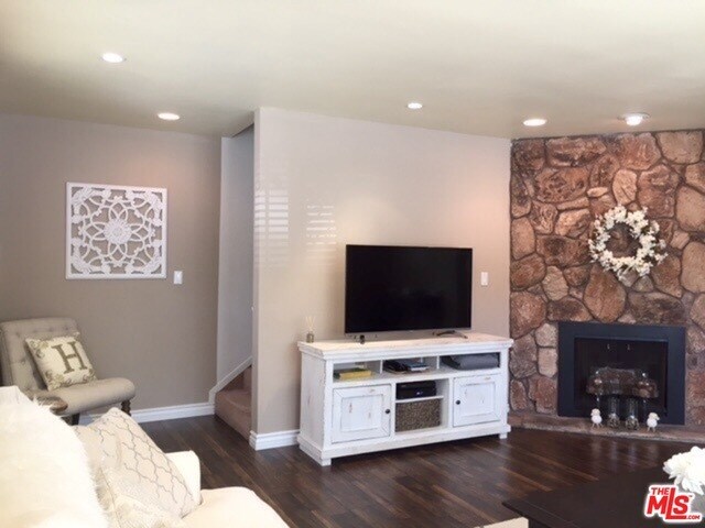 Living Room with Fire Place - 927 21st St