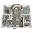 Two Bedroom / Two Bath