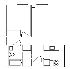 1HAB/1BA - Jefferson Manor