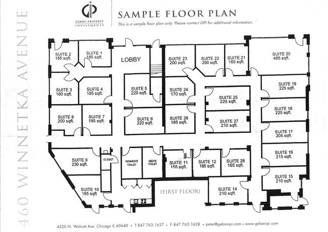 Plano de planta - 454-462 Winnetka Ave