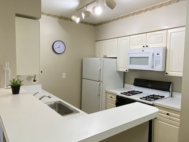 dishwasher, icemaker fridge, new microwave, gas stove - 2204 Westcourt Ln