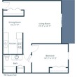 Evergreen Terrace - One Bedroom - Plan 11A