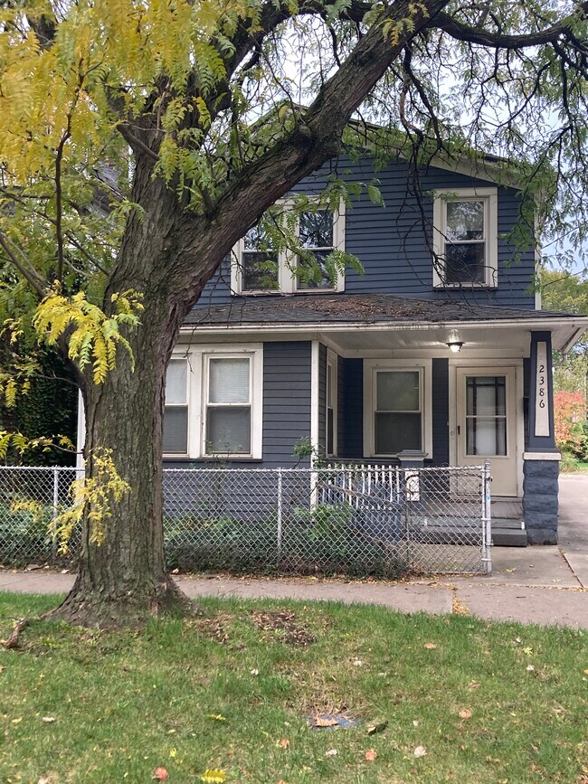 This unit includes the front porch. - 2386 Professor Ave