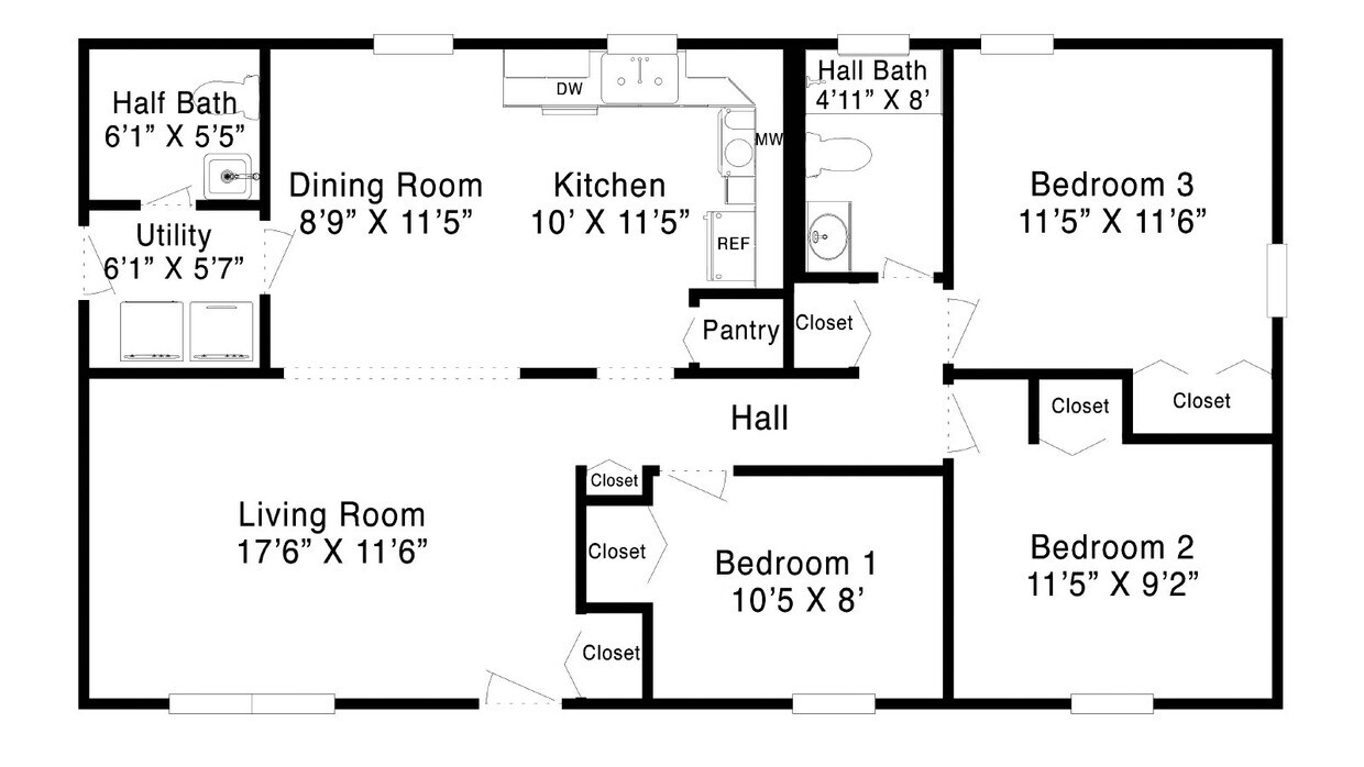 Primary Photo - For Rent in Springfield: 3BR, 1 1/2BA house