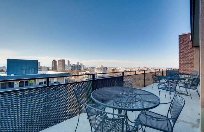 Enjoy stunning views of downtown Denver and the majestic mountain range from this west balcony - 1200 Vine St