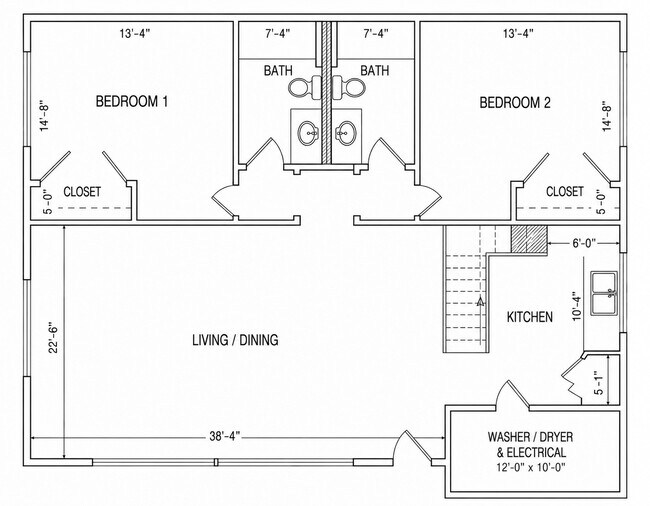 Plano de planta - Ingalls Creek Flats