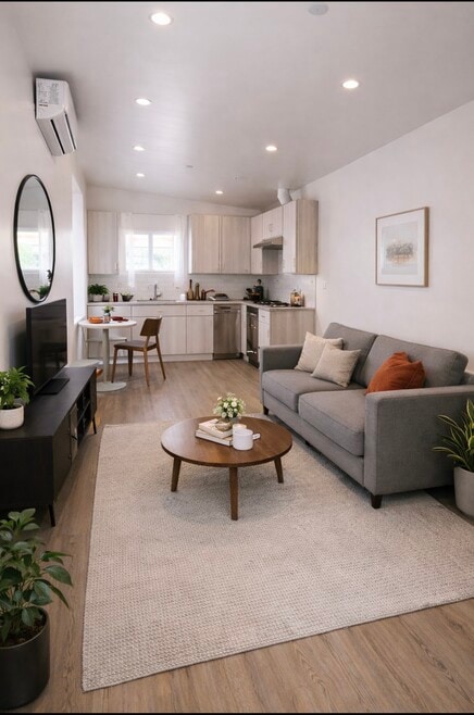 Mock up set up of unit - 3059 Sycamore Ave