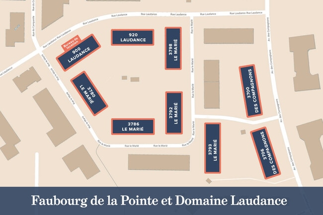 Photo du bâtiment - Faubourg de la Pointe and Domaine Laudance Apartments