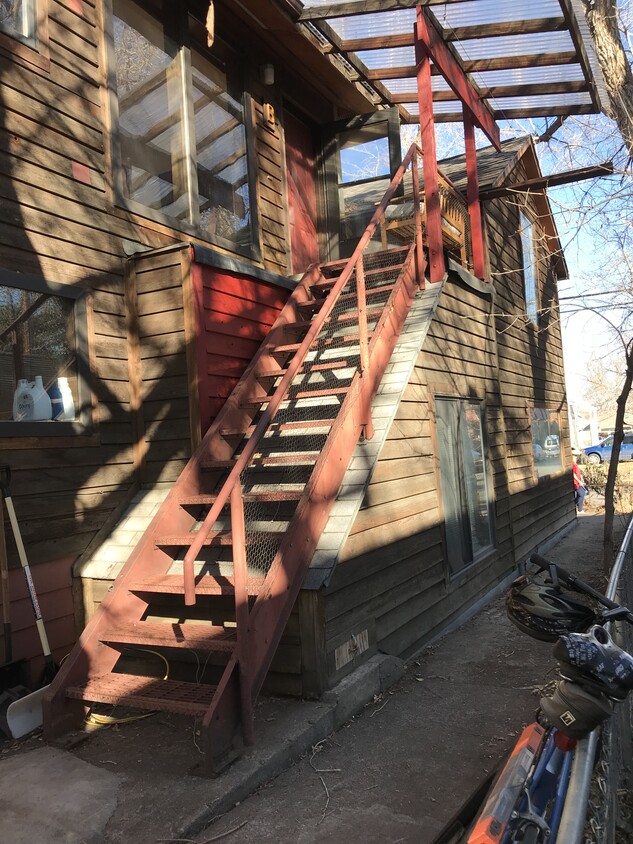 Exterior staircase not shared with other units - 1859 23rd St (Boulder, CO)
