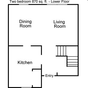 Plano de planta - Townview Apartments