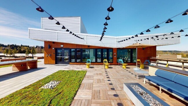 Sala alrededor de la brasero en la azotea - Modera River Trail