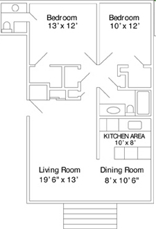 2BR/1.5BA - Nye Apartments