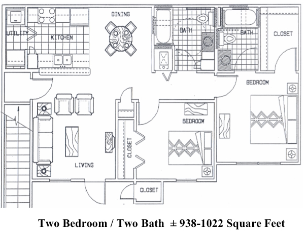 2HAB/2BA - Huntington Falls Apartments