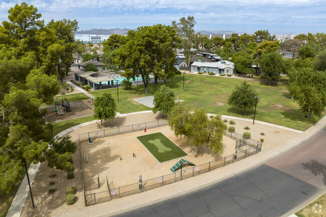 Neighborhood Park with Pet Park - Park Shadows