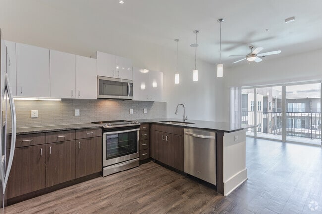 1BR,1BA - 738SF  A2.1 - Kitchen/Living Area - Modena