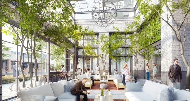 Glass Atrium Rendering 1 - The Residence At Sugar Alley