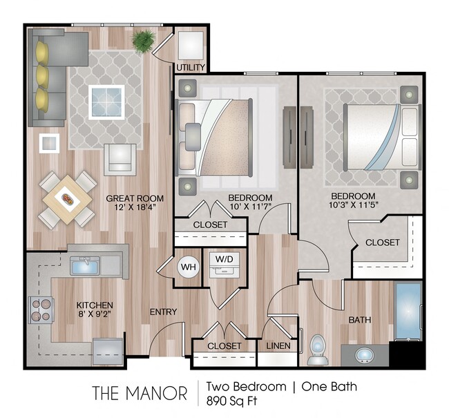 Floorplan - Victoria Park at Walkersville Senior Apart...