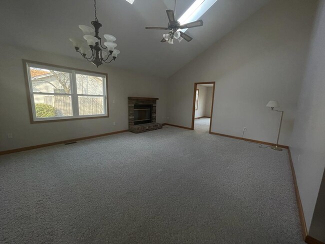 Living room with fireplace - 3385 Cox Ln