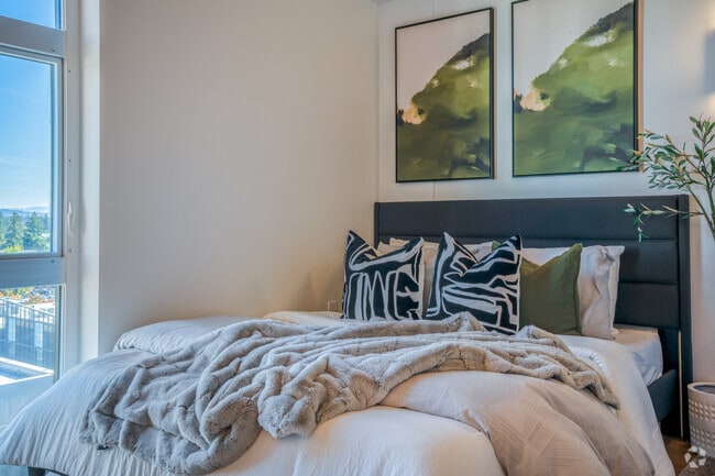 Studio, 1BA, - 352SF - Bedroom Area - TimberView Apartments