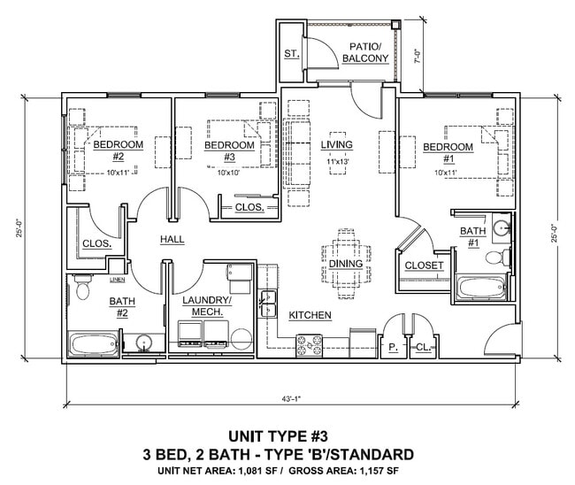 Plano de planta - Carmany Place