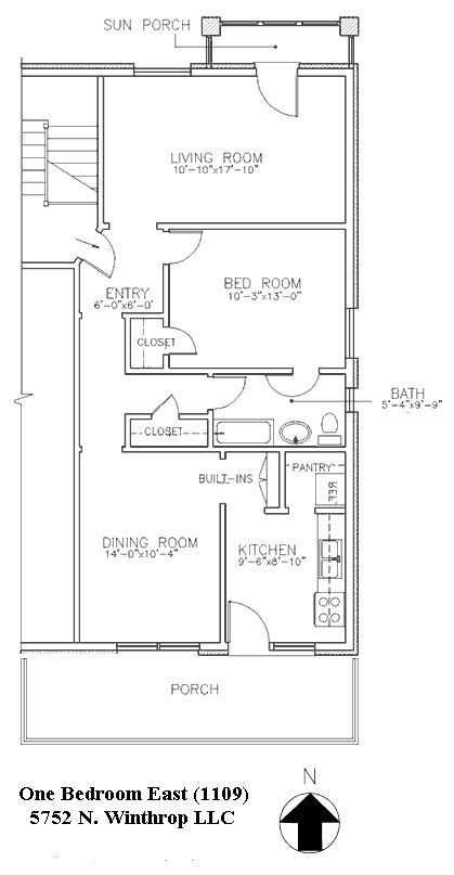 Floorplan - 5752-58 N Winthrop Ave.