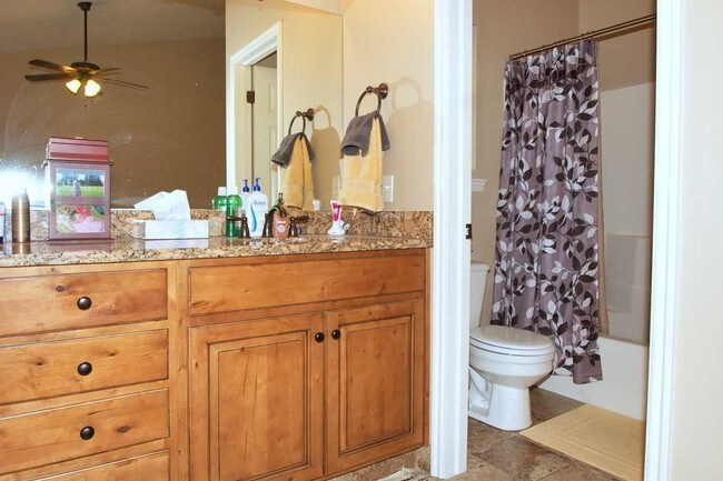 Master bath vanity with granite - 1718 N 1500 W