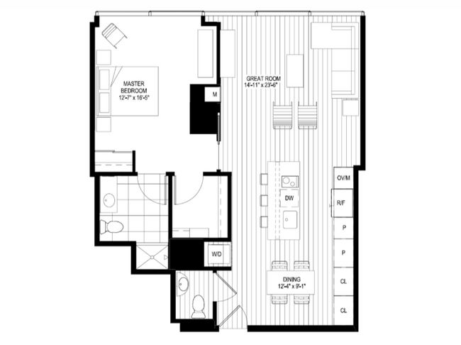 1BR - 230 E Illinois St