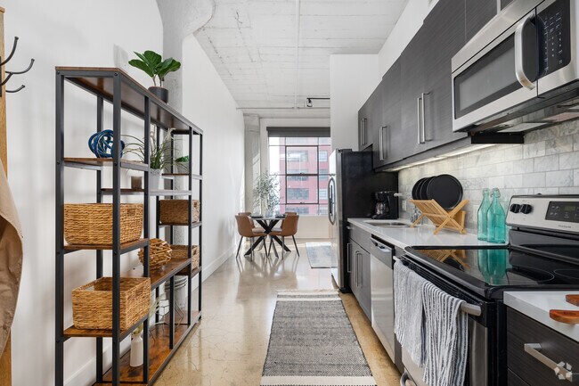 1 dormitorio, 1 baño, 695 pies cuadrados, cocina - Garment Lofts