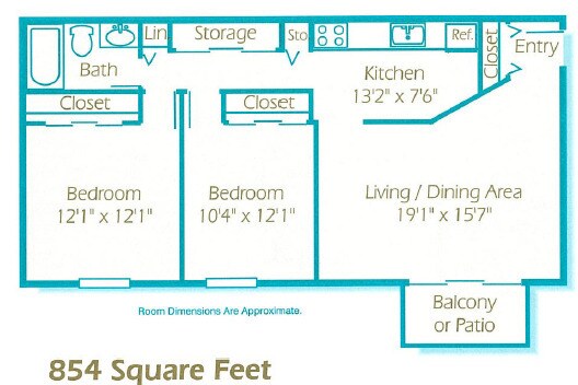 Fawn Lake Apartments – 2 Bed 1 Bath Southside
