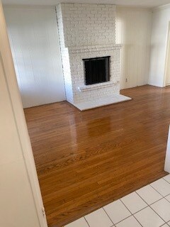 View of the fireplace when enjoying a romantic dinner! - 1859 1/2 Pandora Ave
