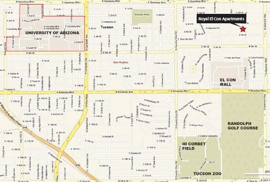 Mapa del sitio - Royal ElCon Apartments