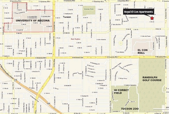 Site Map - Royal ElCon Apartments