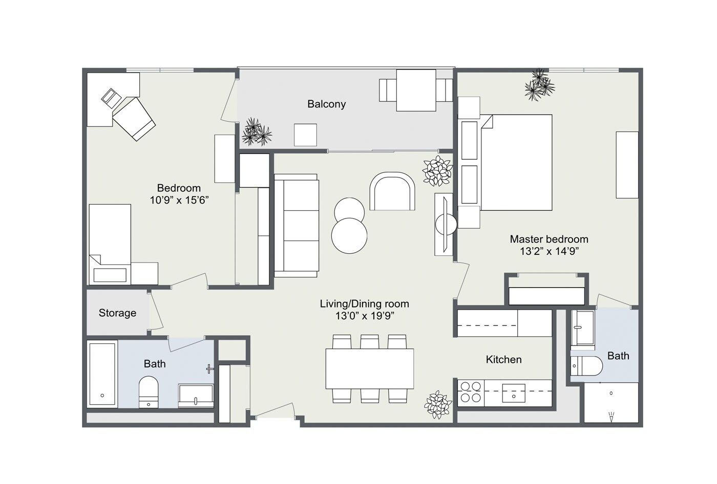 Kensington Place Apartments – 2BR/2BA